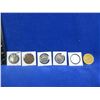 Image 1 : Lot of 6 Misc. Coins & Tokens - 3 Canadian Dollar Coins, Misprint, Etc.