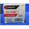 Image 2 : NEW - Simmons 3-9x32 22 Mag Scope with Rings - Truplex Reticle