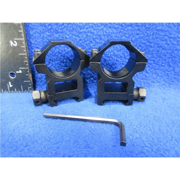 NEW - 1" See-Thru Scope Rings