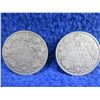 Image 1 : 2 Canadian 25 Cent Coins - .925 Silver - 1912, 1919