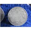 Image 3 : 2 Canadian 25 Cent Coins - .925 Silver - 1912, 1919