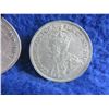 Image 6 : 2 Canadian 25 Cent Coins - .800 Silver - 1929, 1930