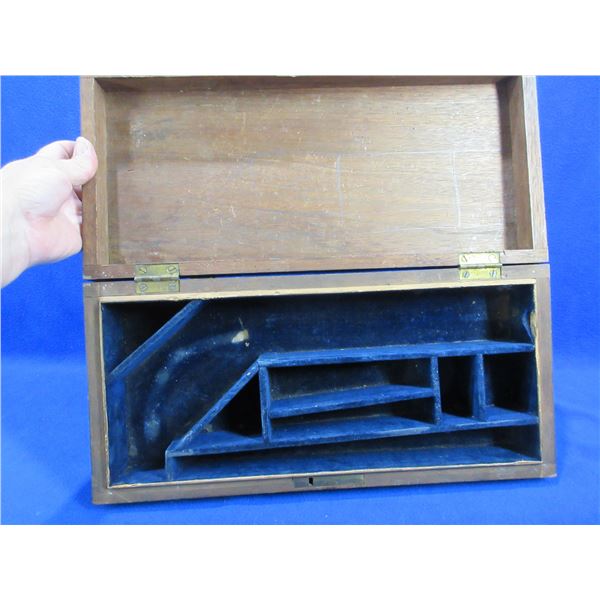 Vintage Wood Handgun Box - 16 1/2" x 7 3/4" x 3 3/4" High