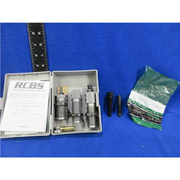 RCBS 460 S&W 3 Die Carb Roll Crimp Set w/ Shell Holder # 4