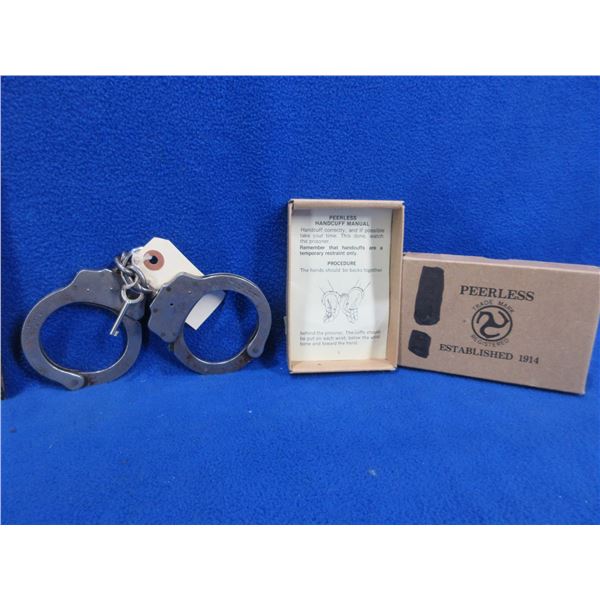 Vintage Handcuffs with 1 Key # 127467 - Peerless Handcuff Co.