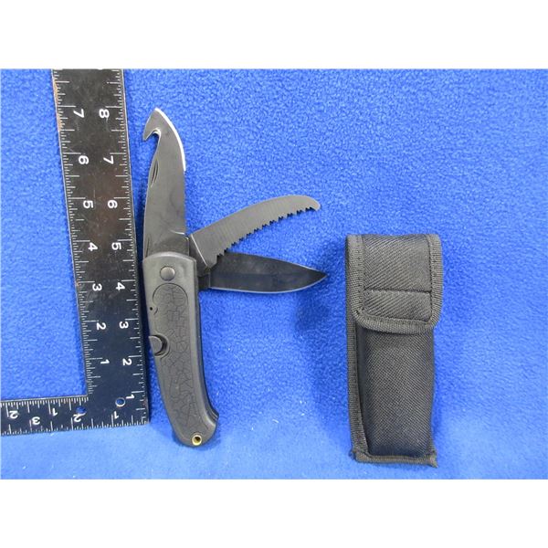 NEW - 3 Blade Utility Knife with Sheath
