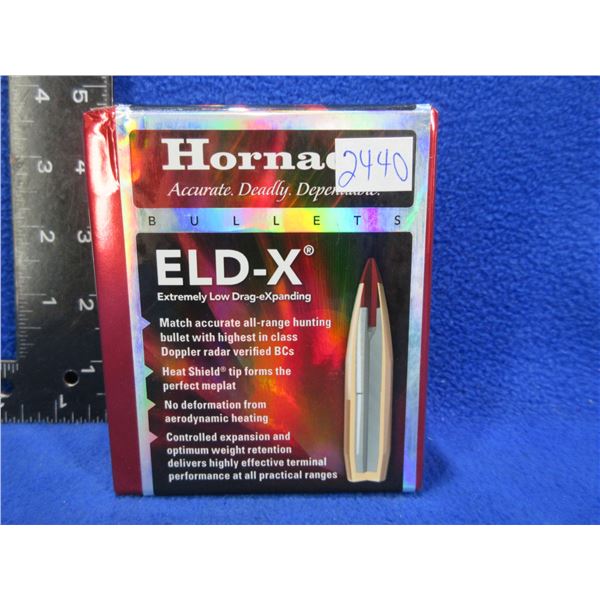 30 Cal. .308" ELD-X Hornady Bullets - Sealed Box of 100