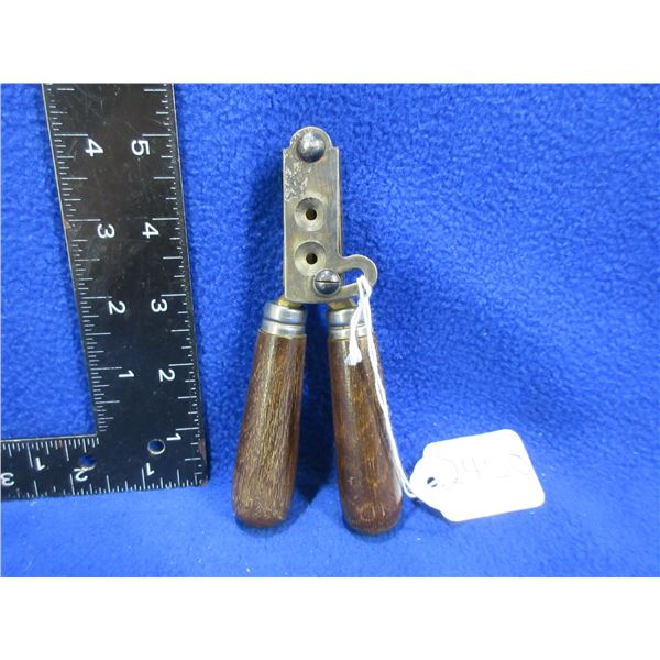 Vintage Brass 36 Cal. Round Ball Double Cavity Bullet Mold