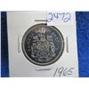 Image 1 : 1965 Canadian 50 Cent Coin - .800 Silver