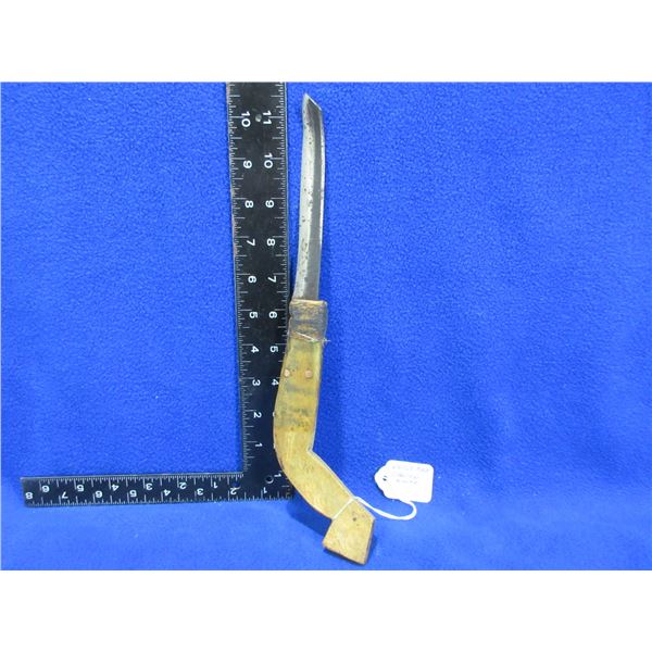 Vintage Native American Carving Knife w/ Bone or Antler Handle