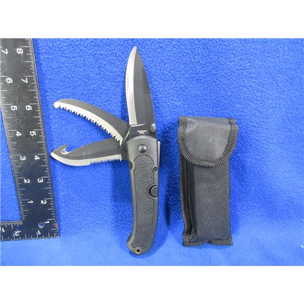 NEW - 3 Blade Utility Knife with Sheath