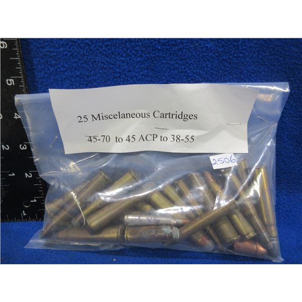 Lot of 25 Misc. Cartridges (Pick Up or Ship by UPS Only)
