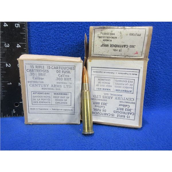 303 British Century Arms Cartridges (Pick Up or Ship by UPS Only)