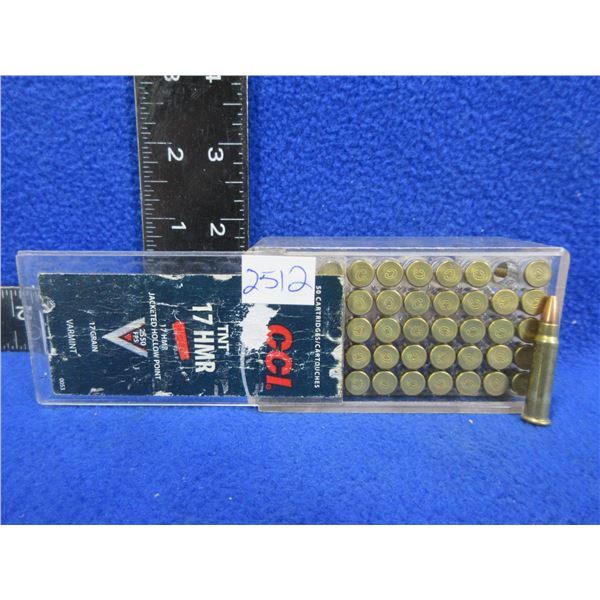 17 HMR 17gr JHP CCI Cartridges (Pick Up or Ship by UPS Only)