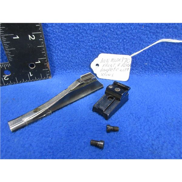 Winchester Model 70 Front and Rear Sights with Screws