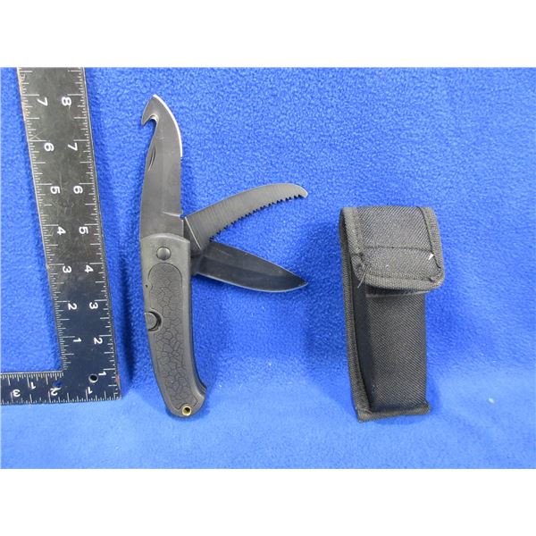 NEW - 3 Blade Utility Knife with Sheath