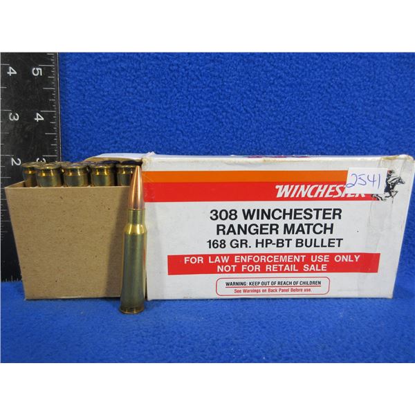 308 Win. 168gr HPBT Winchester (Pick Up or Ship by UPS Only)