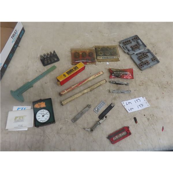 Threaders, Feeler Gauges, Thread File, Celiphie Tape + 