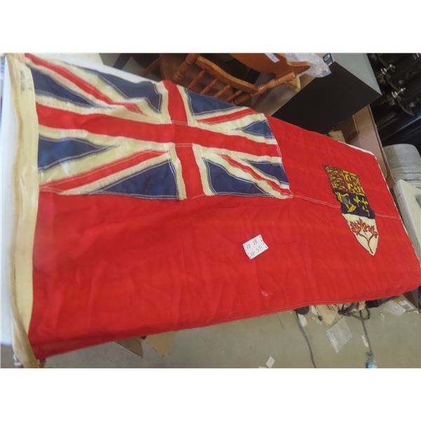 Canadian Ensign Flag 1950s 30"x70" 