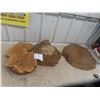 3x Live Edge - To Repurpose , Biggest 20" Diameter