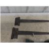 Image 4 : Set 12" Hinges Old Door Latches 