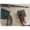 Image 6 : Set 12" Hinges Old Door Latches 
