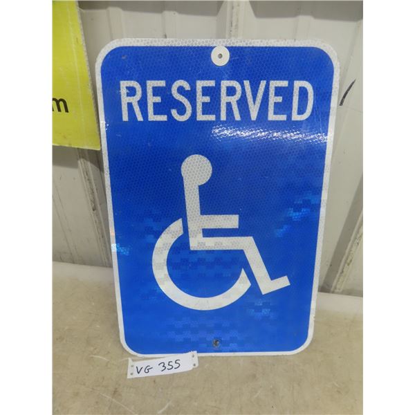 Handi Cap Parking Sign 