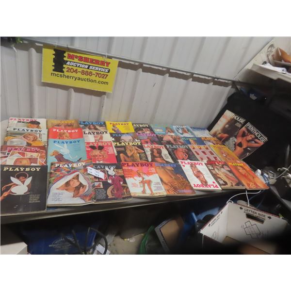 34x Playboy/ Penthouse 1970s + 1960s 