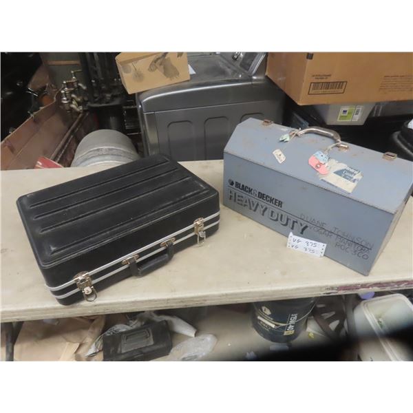 Black and Decker Metal Tool Box + Case 
