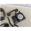 Image 3 : 3 Vintage Phones and Wooden Ringer 