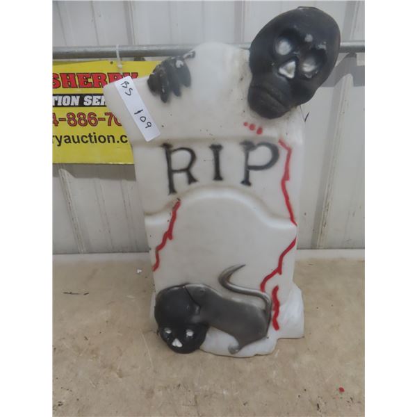 Tomb Stone Blow Mold 22"x12" 