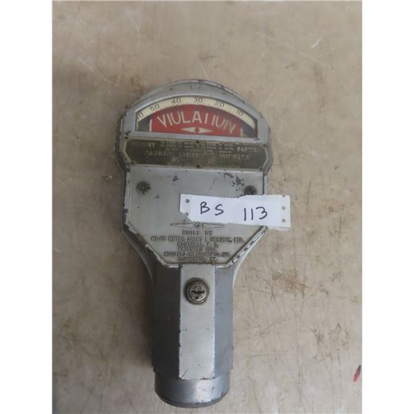 Vintage Parking Meter Mi-Co 0.05cents an Hour 