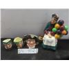 Image 1 : 4 Royal Doulton Figs "The Balloon Seller" and Toby Mugs