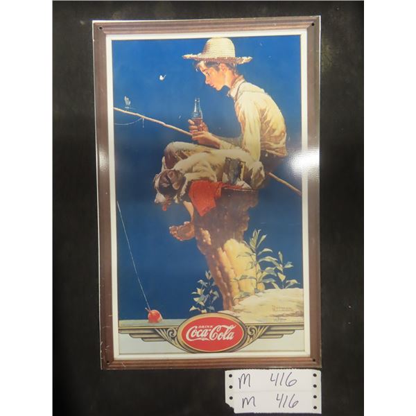 Norman Rockwell Coke Tin Sign Reproduction