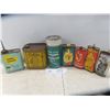 Image 1 : 7 Vintage Tins, Lighter Fluid, Cedar Polish, Shoe Saver