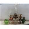 Image 2 : Oil Lamps and Shades and Oil Perfume Bottle 