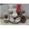 Image 3 : Oil Lamps and Shades and Oil Perfume Bottle 