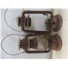 Image 5 : CPR Oil Lamp and 4 Vintage Lanterns 