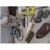 Image 2 : Lot of Finishing Equipment, Sandpaper, Clamps,Trowel,Jigsaw and More