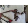 Image 6 : Hatchet, Crosby Closed Hooks, Wrench Steel Cable, Load Binder
