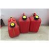 Image 2 : 3 1 Gallon Gas Containers and a 14 Gallon Container with Wheels