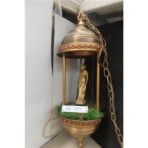 Vintage Hanging Mineral Oil Lamp