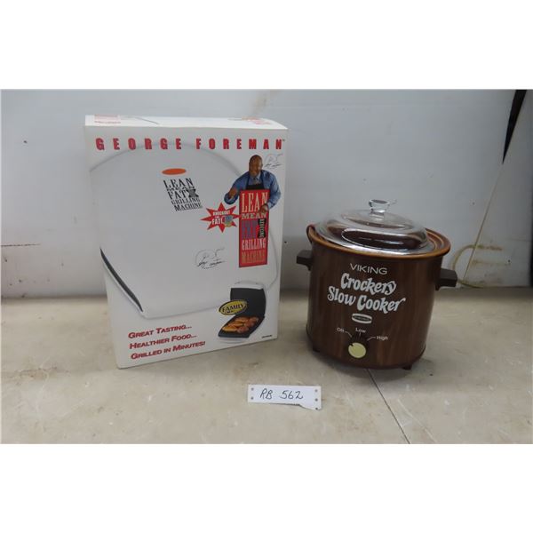 Crock Pot and New George Foreman Grilling Machine 