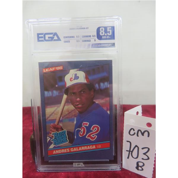 Graded Andres Galarraga Rookie Montreal Expos Baseball Card