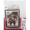 Image 1 : Graded Kevin Dineen Rookie Hartford Whalers Card