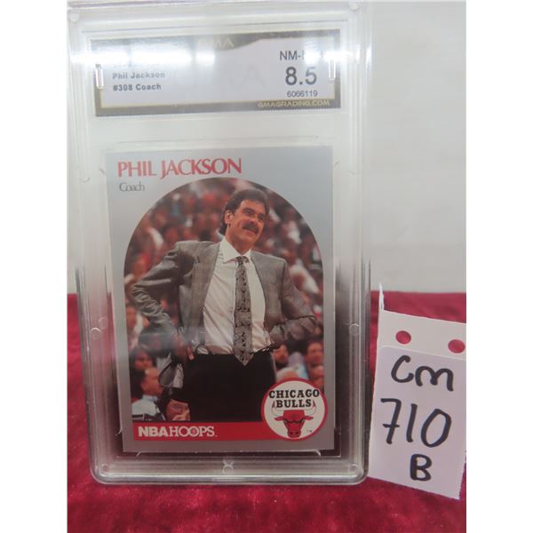 Graded Phil Jackson Chicago Bulls Basketball Card
