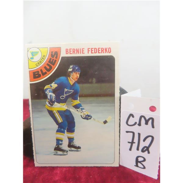 Rookie Bernie Fedeitzo St Louis Blues Card