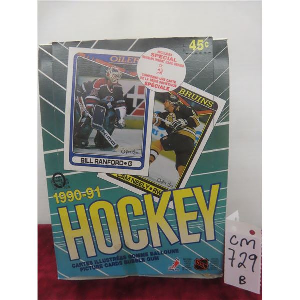 Unopened 1990-91 O-Pee-Chee Hockey Box