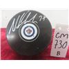 Signed Nikolaj Ehlers Winnipeg Jets Puck 