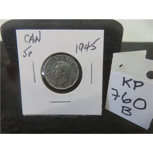 1 1945 5 Cent Coin 